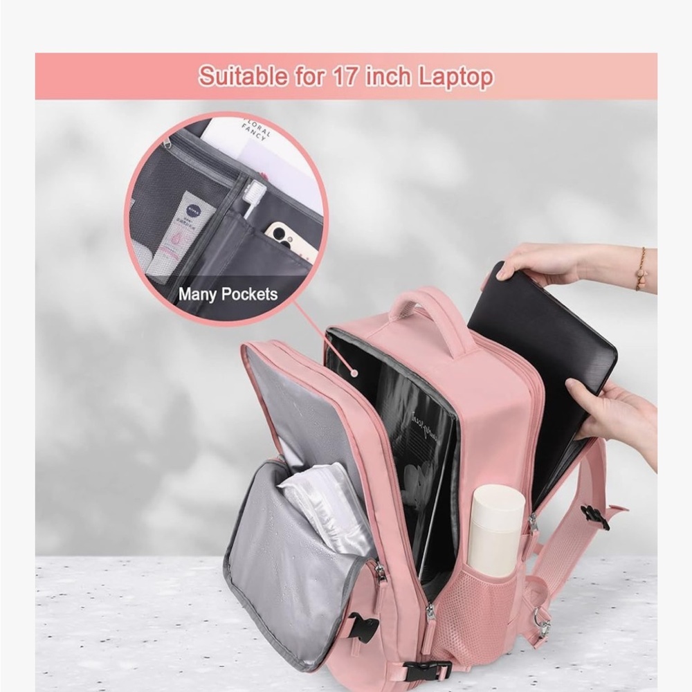 Large Travel Backpack for Women, 40L Carry On Backpack - Picture 2 of 6